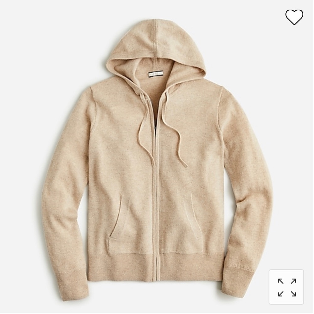 J. Crew NWT 100% cashmere hoodie
